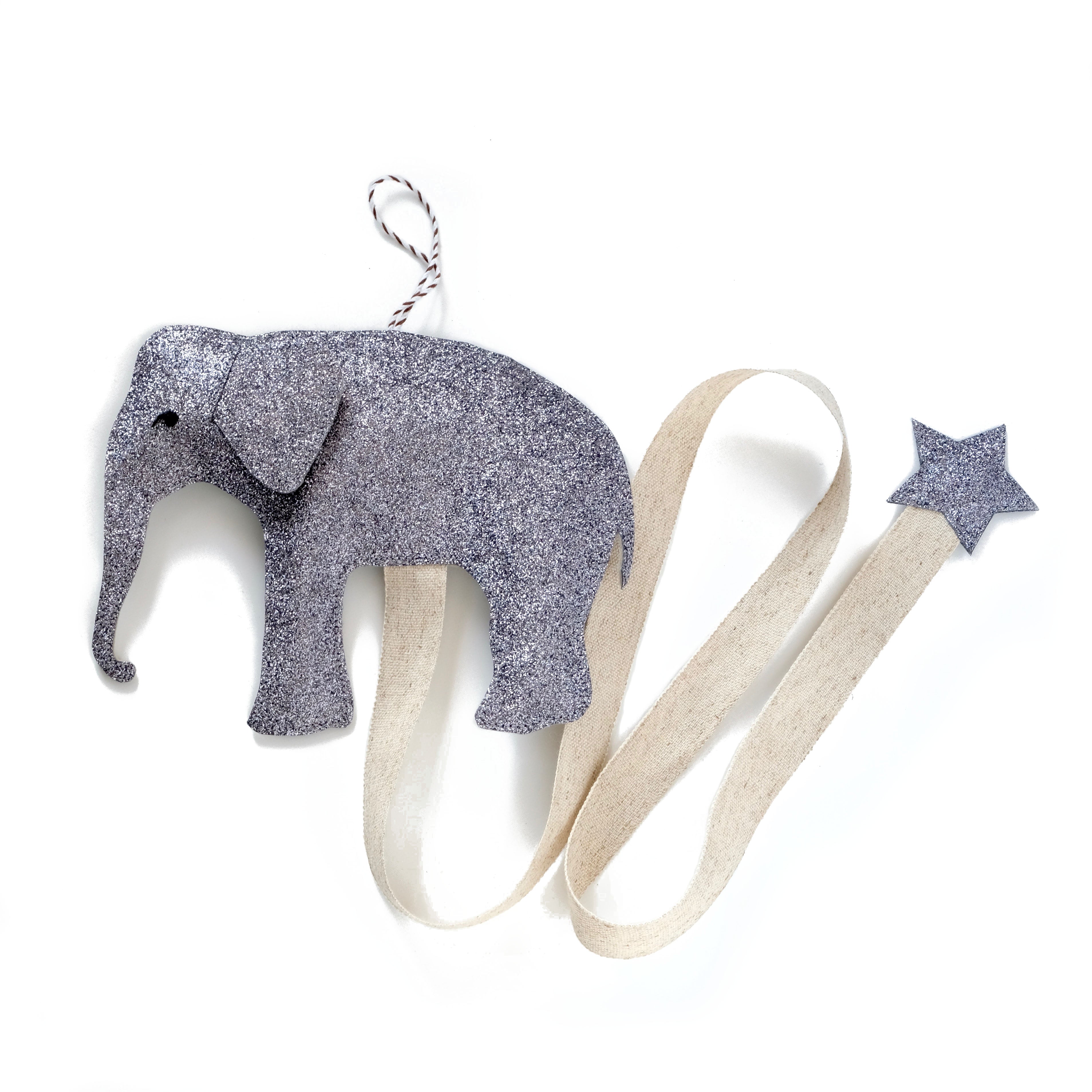 Grey elephant hair clip and bow holder unlike any other. 