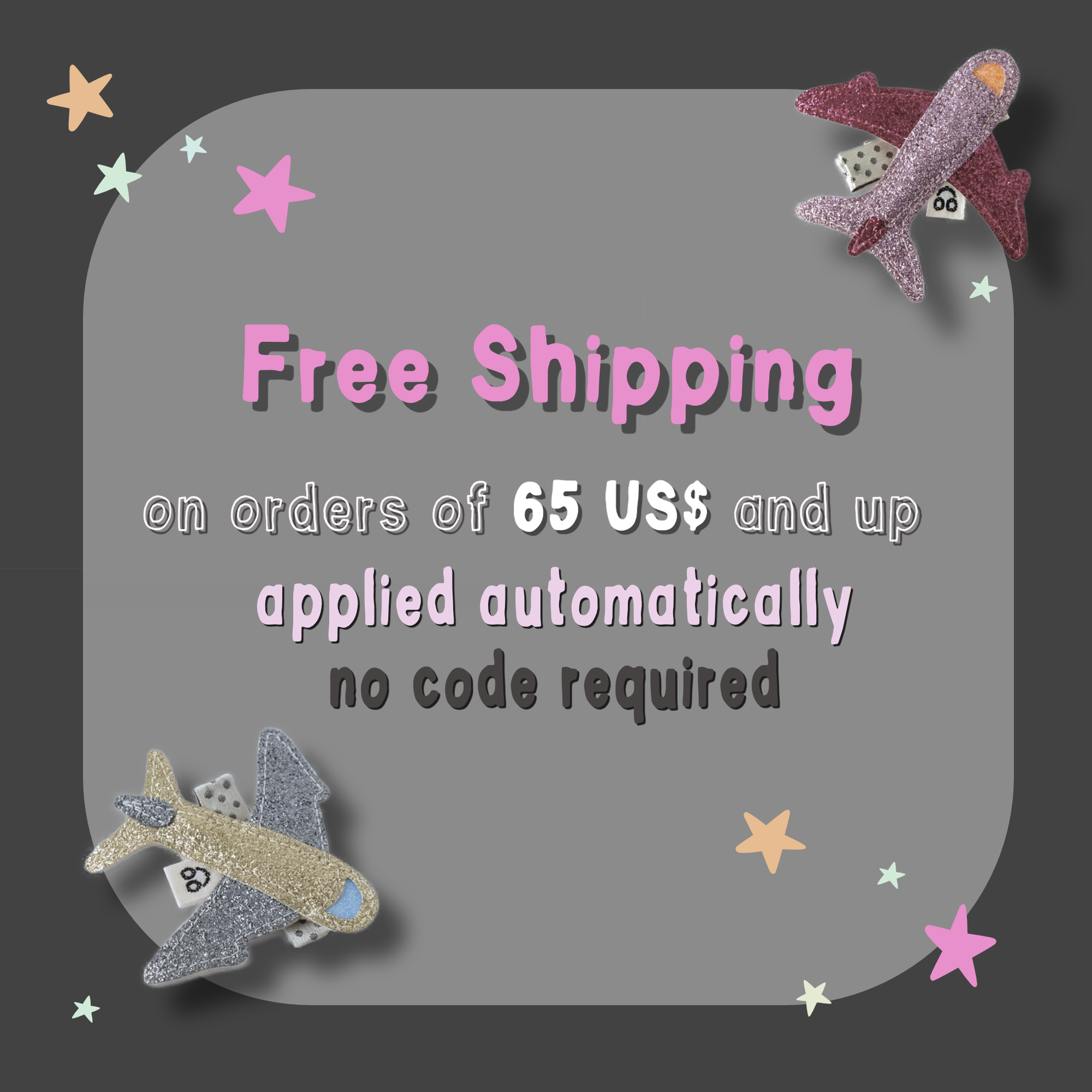 doodle.lidoo offers free shipping on all orders in the amount of $65 or more.