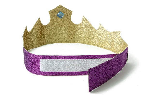 An adjustable, snag-free Velcro closure, makes this crown a great fit for all.