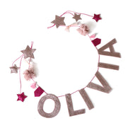 Personalize your child's room or nursery with this fun name garland.