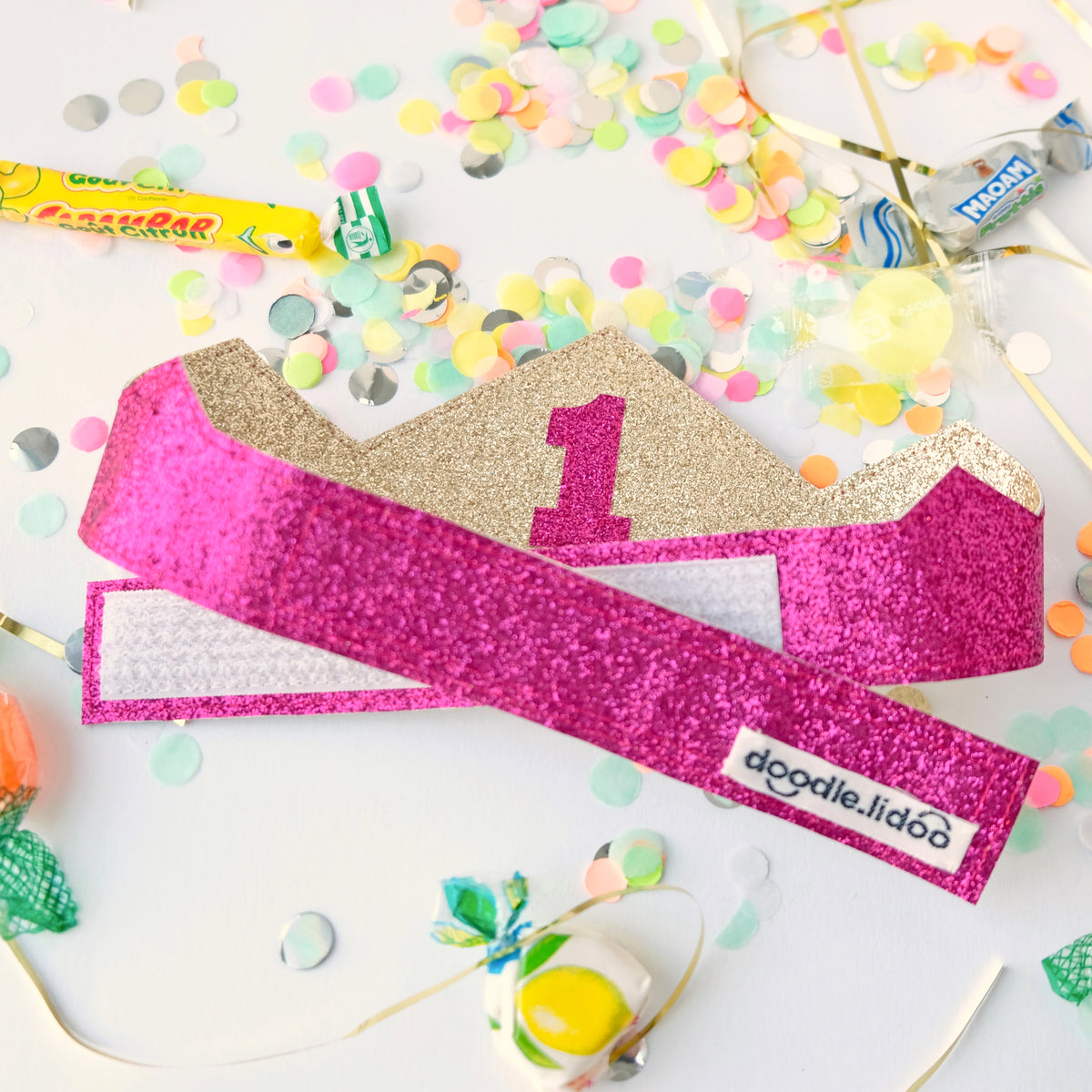 Your pretend play will be unlike any other!  Our crown reversible and adjustble crown will grow with your child and take him or her on many great adventures.