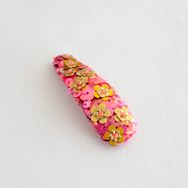 A teardrop shaped version of our Sienna hair clip, embellished with sparkly sequin.