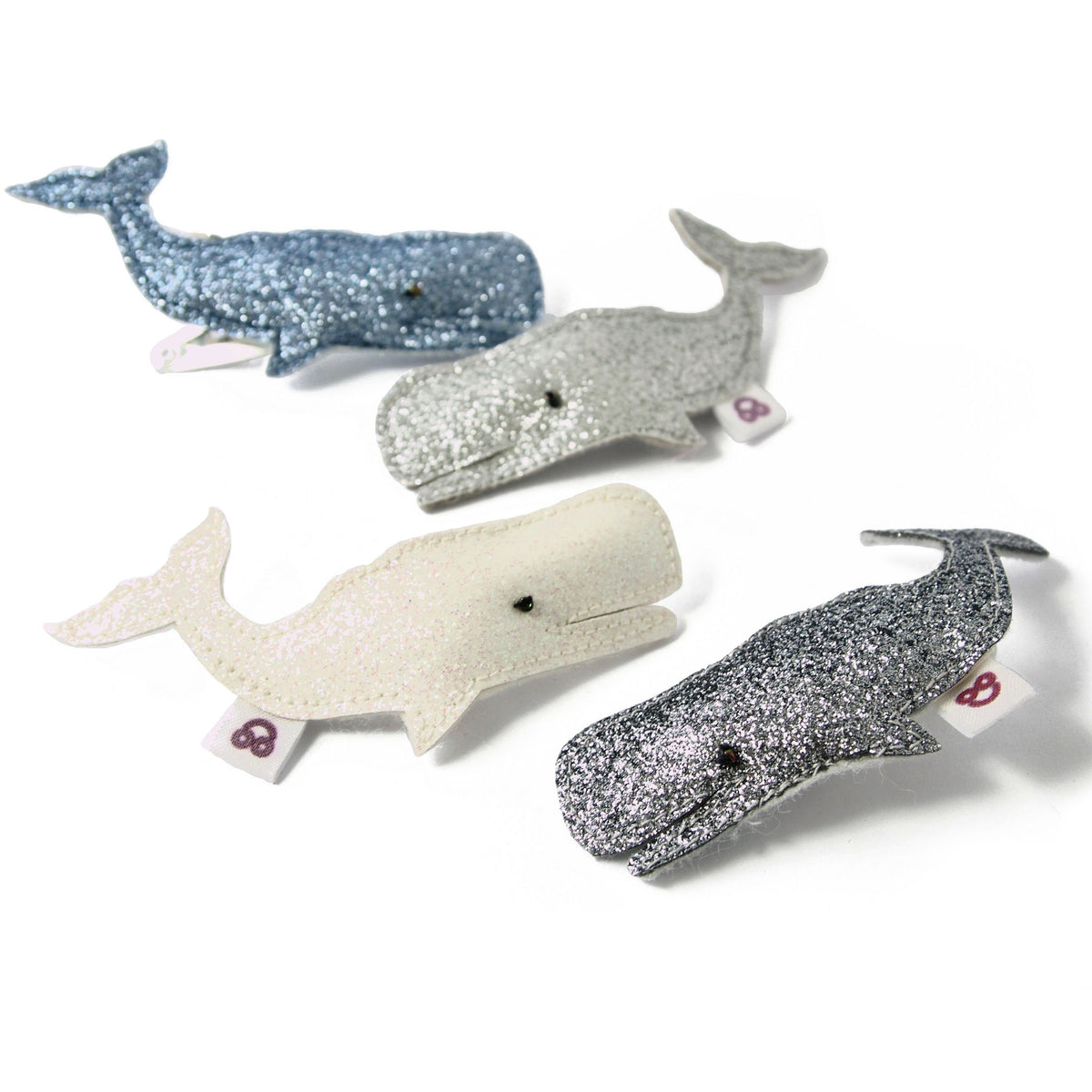 Fun whale hair clip, available in a multitude of colors.